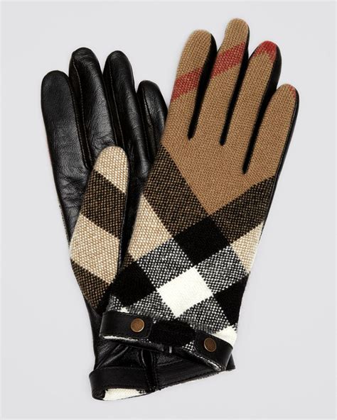 burberry jenny wool check gloves|Check Wool Gloves in Sand .